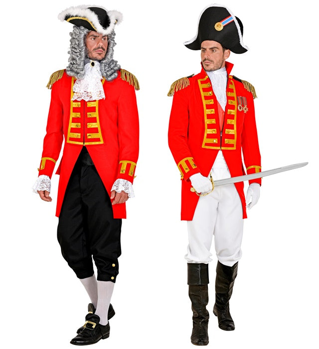 Rote Gardeuniform Paradefrack für Herren, Fasnacht Kostüm