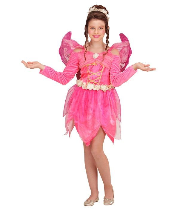 Wonderland Fairy Kostüm mit Kleid und Flügeln für Fasnacht