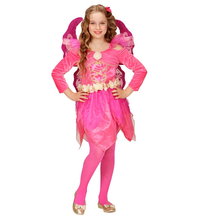 Wonderland Fairy Kostüm mit Kleid und Flügeln für Fasnacht