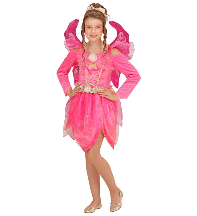 Wonderland Fairy Kostüm mit Kleid und Flügeln für Fasnacht
