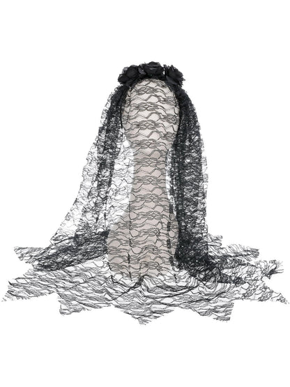 Smiffys WIDDOW Black Widow Veil, Black HA für Damen