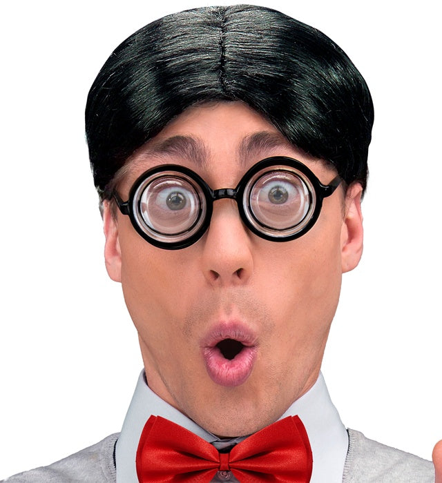 Super kurzsichtige Brille als lustiges Fasnachts-Accessoire mit großen Gläsern