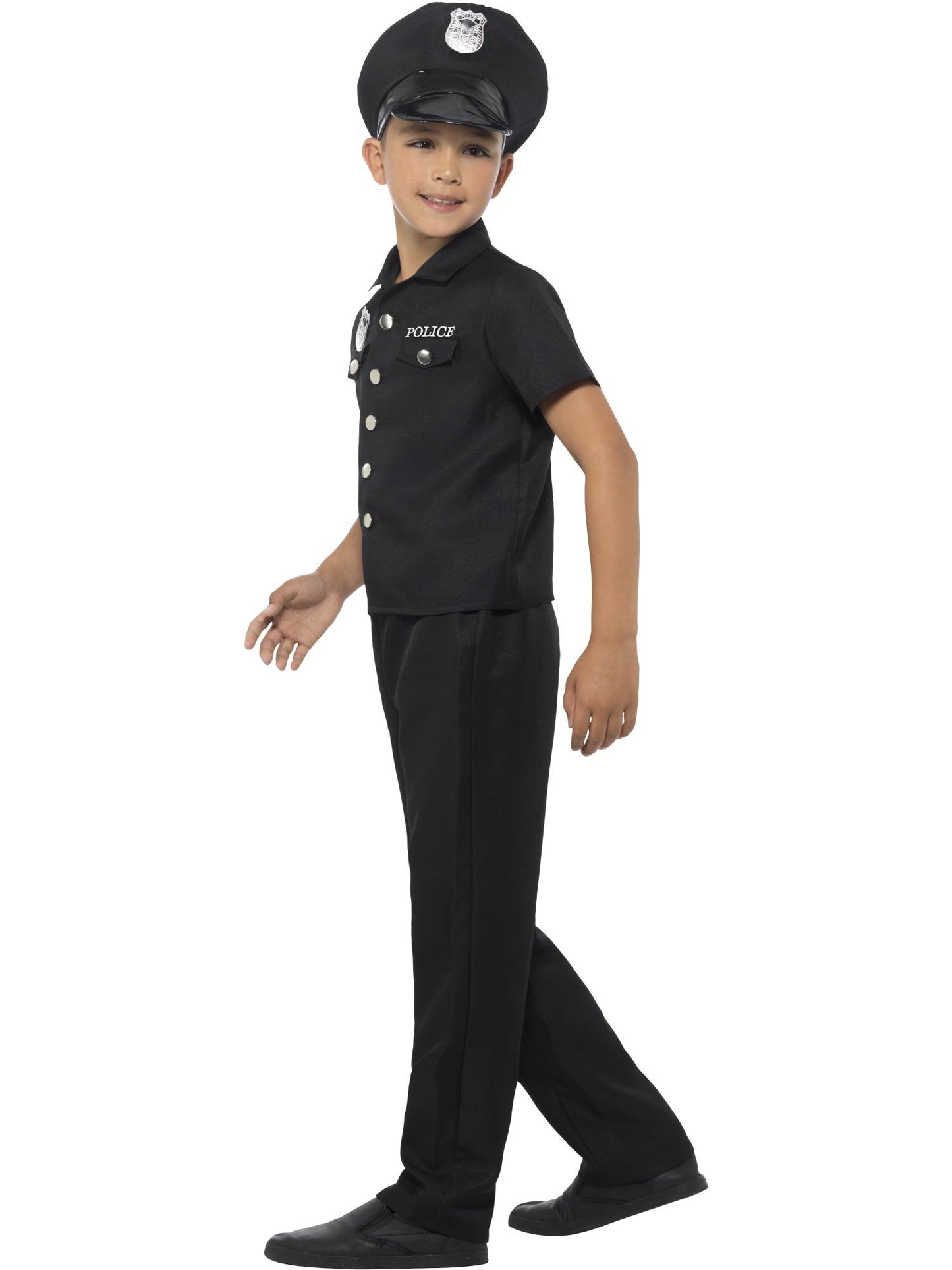 Smiffys COPS&ROBS New York Cop Costume, Black CS für Unisex