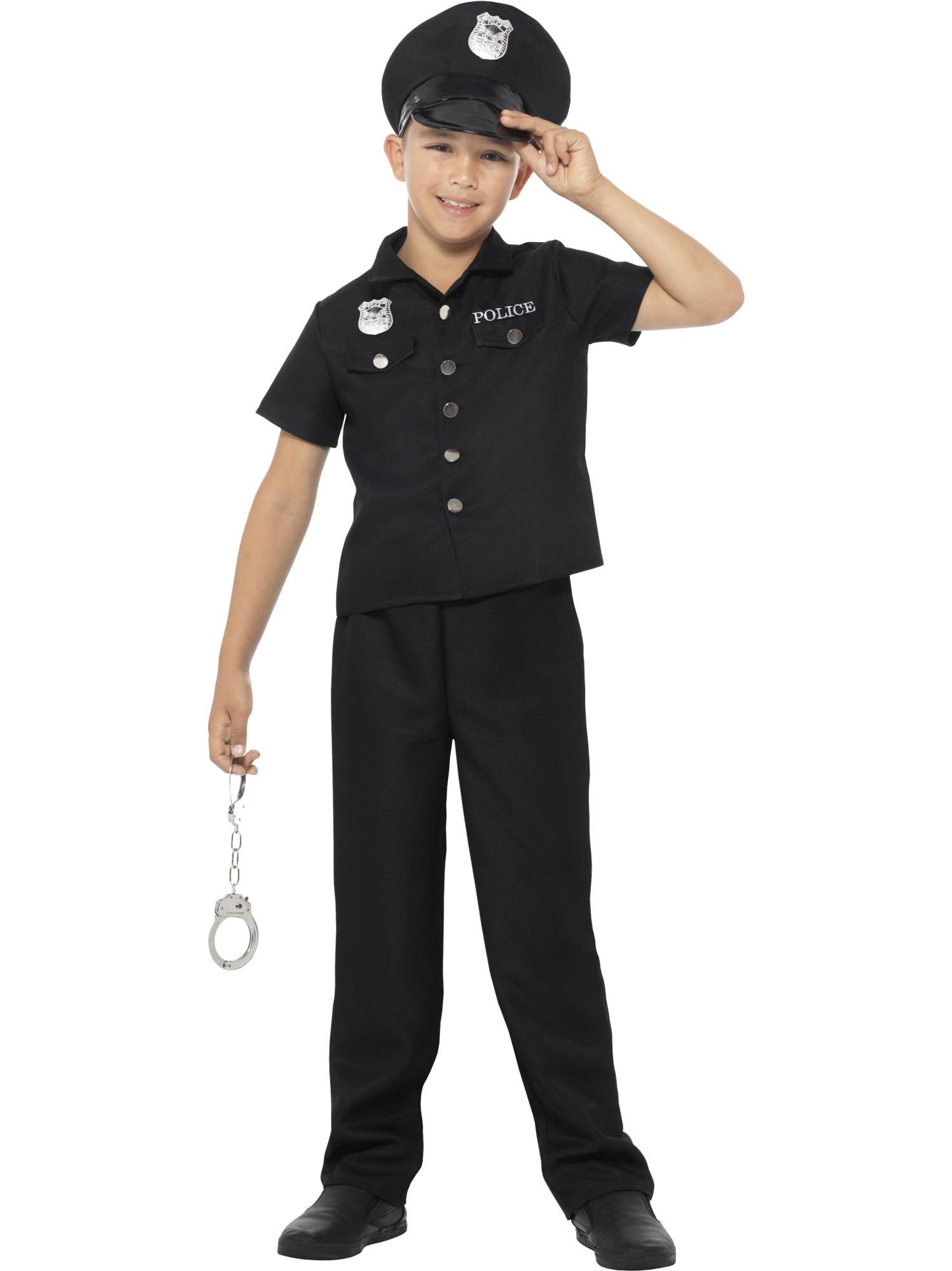 Smiffys COPS&ROBS New York Cop Costume, Black CS für Unisex