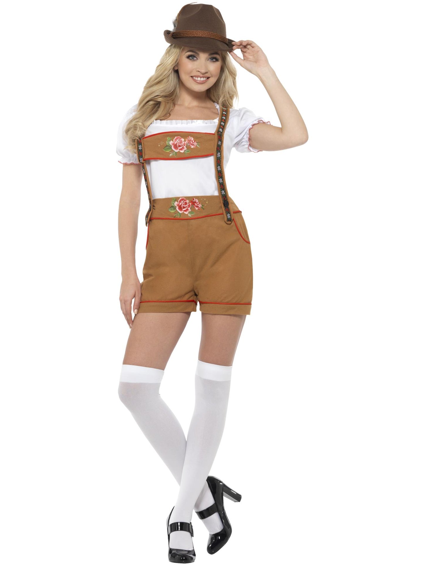 Smiffys Sexy Bavarian Beer Mädchenkostüm, Brown CS für Damen