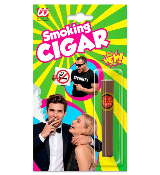 Puff-Puff Zigarre Fasnacht Accessoire aus Kunststoff