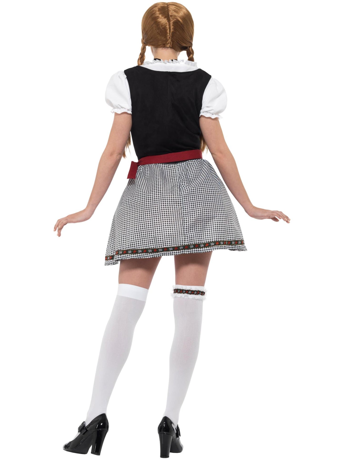 Smiffys Flirty Fräulein bayerisches Kostüm schwarz für Damen – Detailansicht
