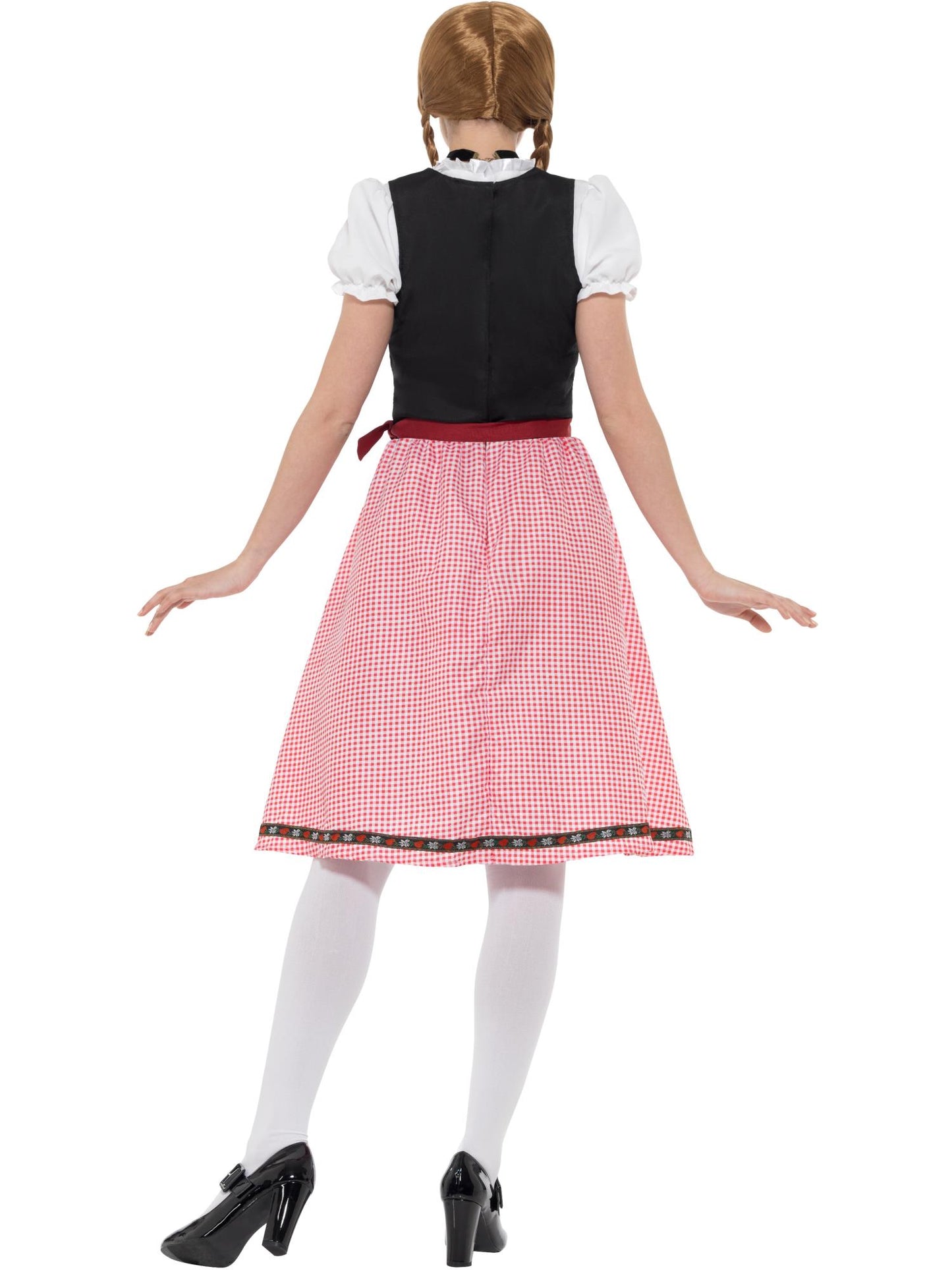 Smiffys Bavarian Tavern Maid Costume, Red & Black CS für Damen