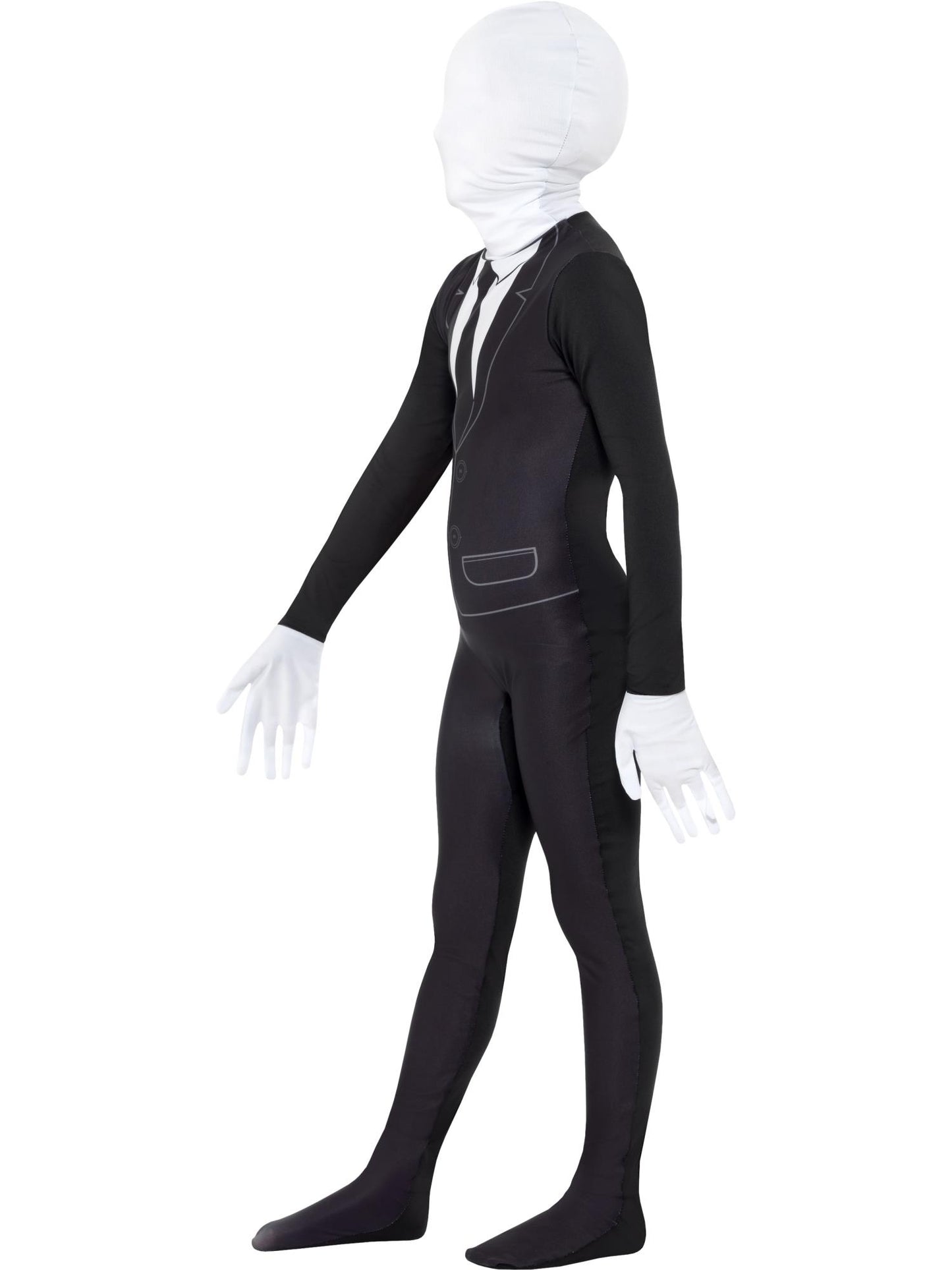 Smiffys Supernatural Black & White Kinderkostüm mit Bodysuit – Seitenansicht