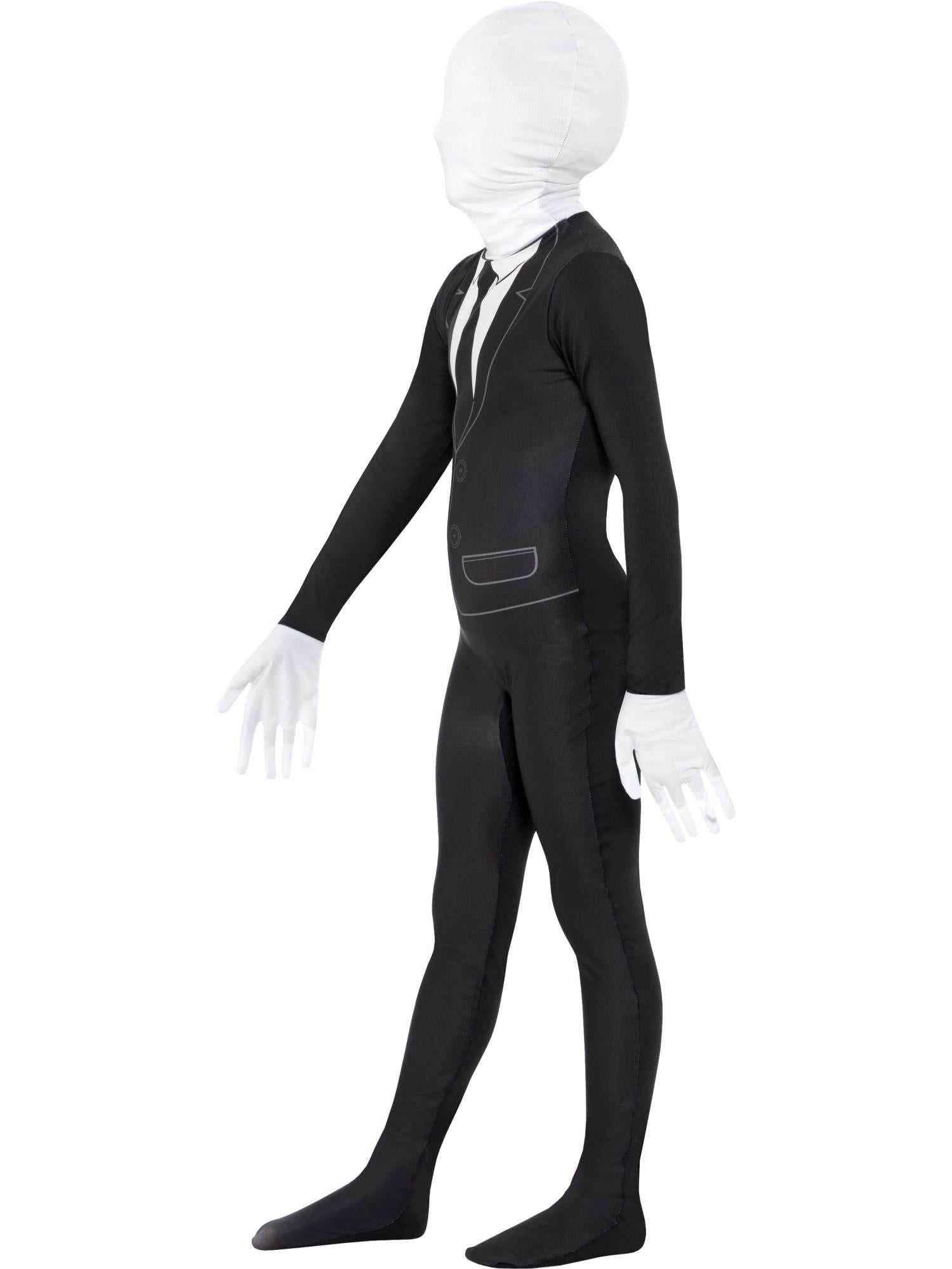 Smiffys Supernatural Black & White Kinderkostüm mit Bodysuit – Seitenansicht