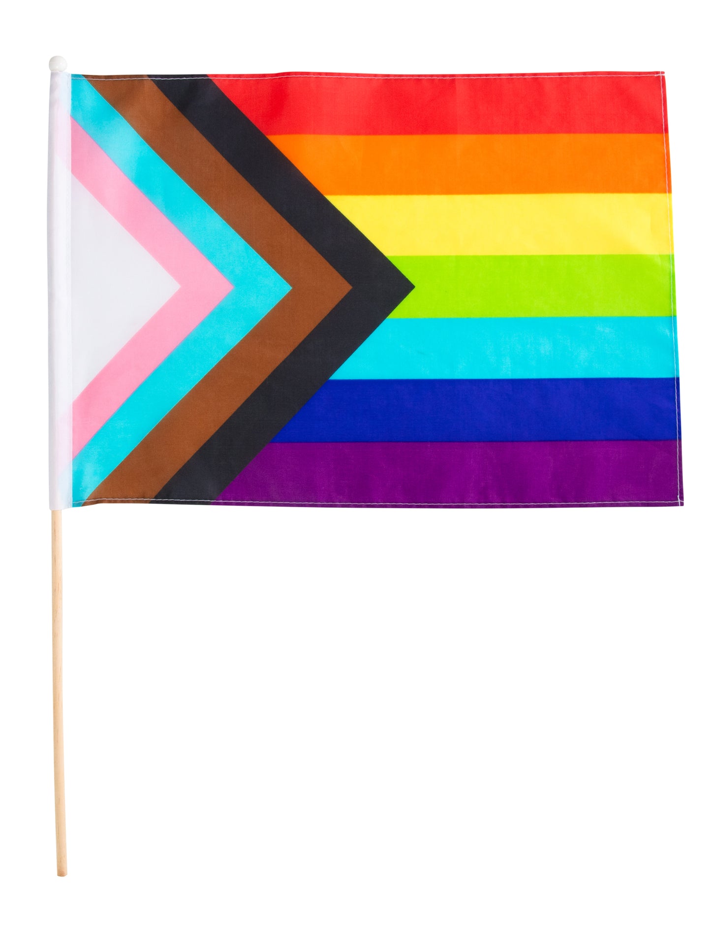 Rubies Pride Progressive Rainbow Flag 48 × 60 cm – Detailansicht