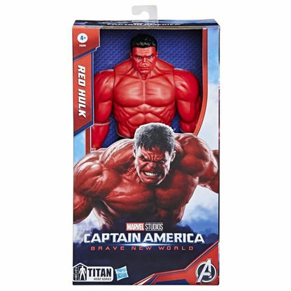 Hasbro Marvel Red Hulk Spielfigur Rot robust mit Gelenken – Rückansicht