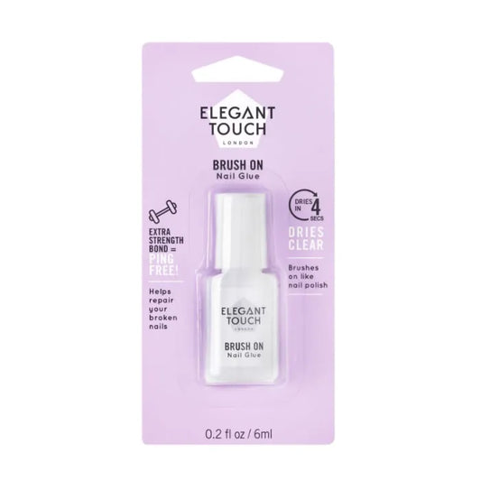 ELEGANT TOUCH ELEGANT TOUCH Brush On Nagelkleber für künstliche Nägel flüssig und präzise aufzutragen Nagelpflege