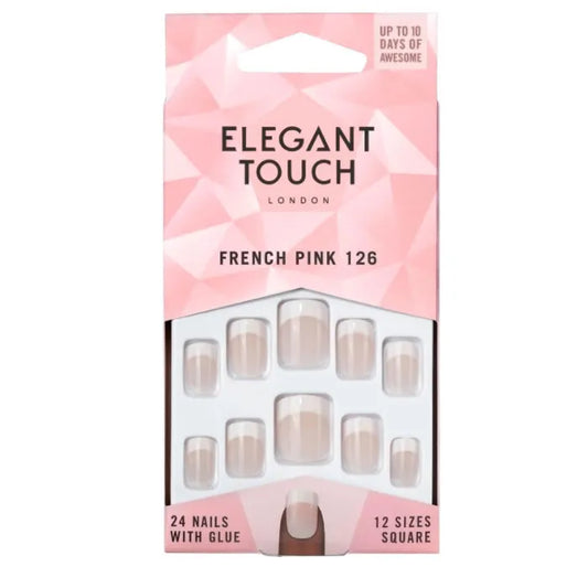 ELEGANT TOUCH ELEGANT TOUCH Natural French Nails 126 kurze künstliche Fingernägel Nagelpflege