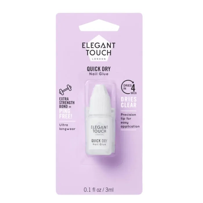 ELEGANT TOUCH ELEGANT TOUCH Quick Dry Nagelkleber 5 Sekunden schnelltrocknend 5 ml Nagelpflege