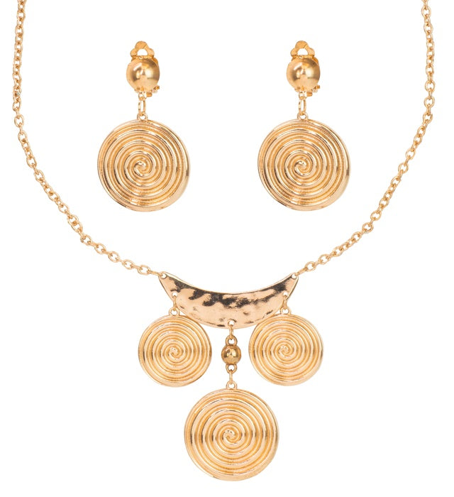 Römerin Schmuck-Set mit Halskette und Ohrringen in antikem Design