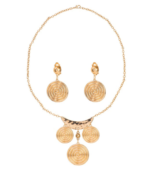 Römerin Schmuck-Set mit Halskette und Ohrringen in antikem Design