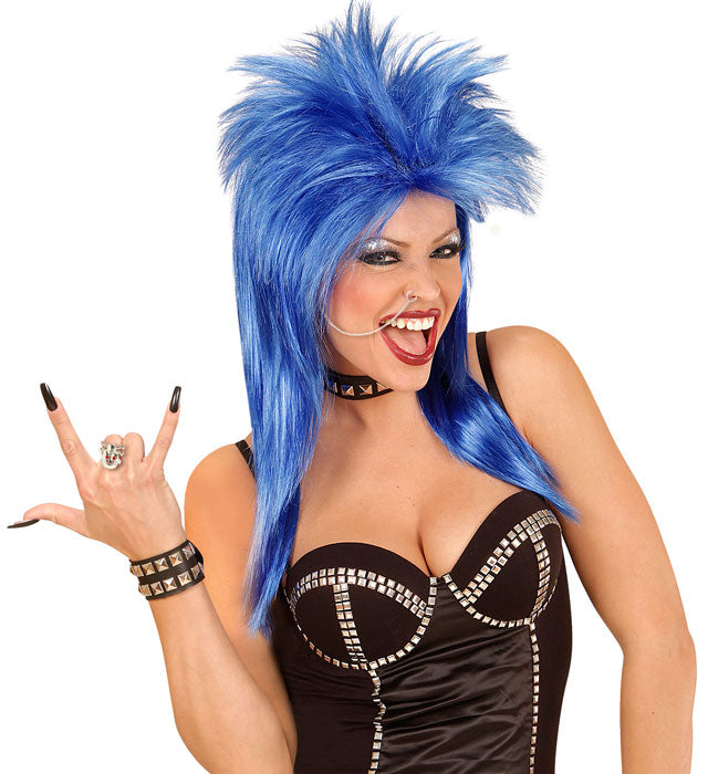 PUNK Schmuck-Set mit Schädel Ring und Ohr-Nasen-Kette für Fasnacht