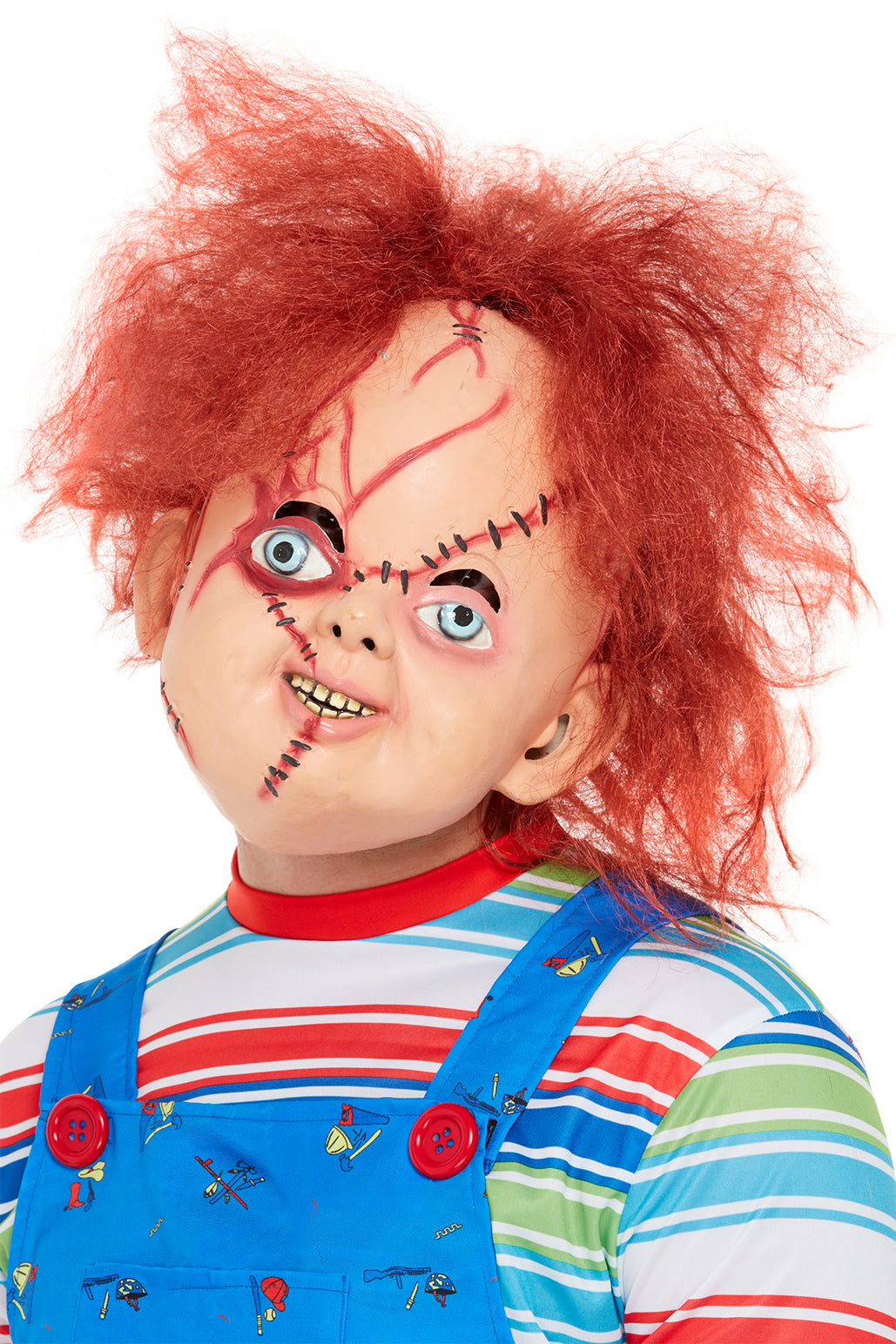 Smiffys Chucky Latex Mask, Brown für Herren