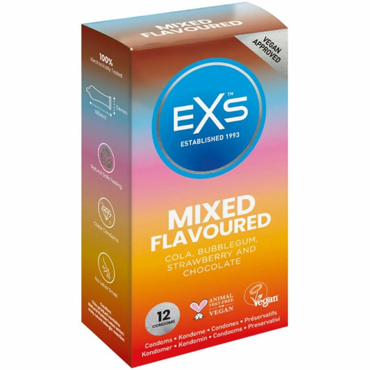 Kondome EXS Mixed Schokolade Leim Erdbeere Kaugummi 12 Stück
