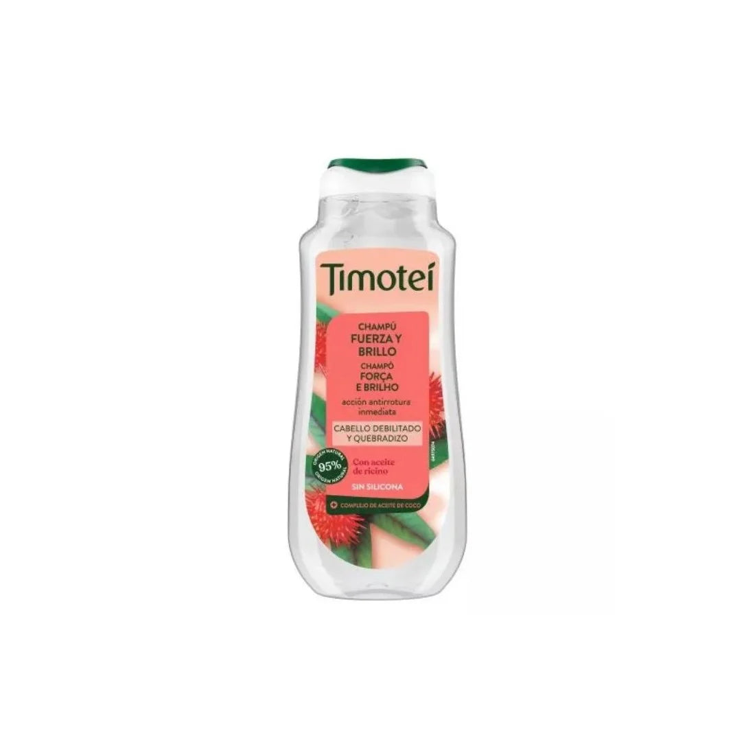 TIMOTEI TIMOTEI Shampoo Fuerza y Brillo mit Rizinus- und Kokosöl für schwaches Haar 300 ml Kosmetik