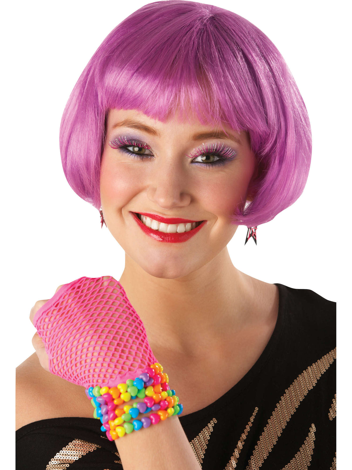 Rubies Super Model Purple Perücke violett – Produktansicht