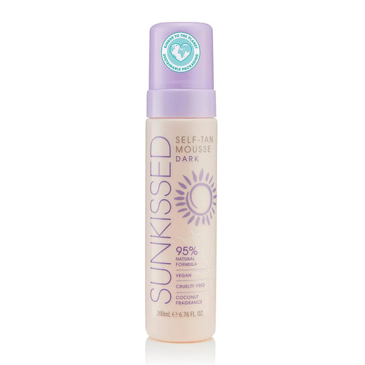 SUNKISSED SUNKISSED Self-Tan Mousse Dark mit Kokosduft 200 ml Selbstbräuner Mousse Parfüm