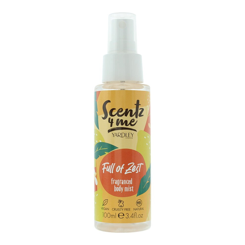 Yardley Yardley, Scentz 4 Me Full Of Zest, Duftspray, Unisex, 100 ml Regular