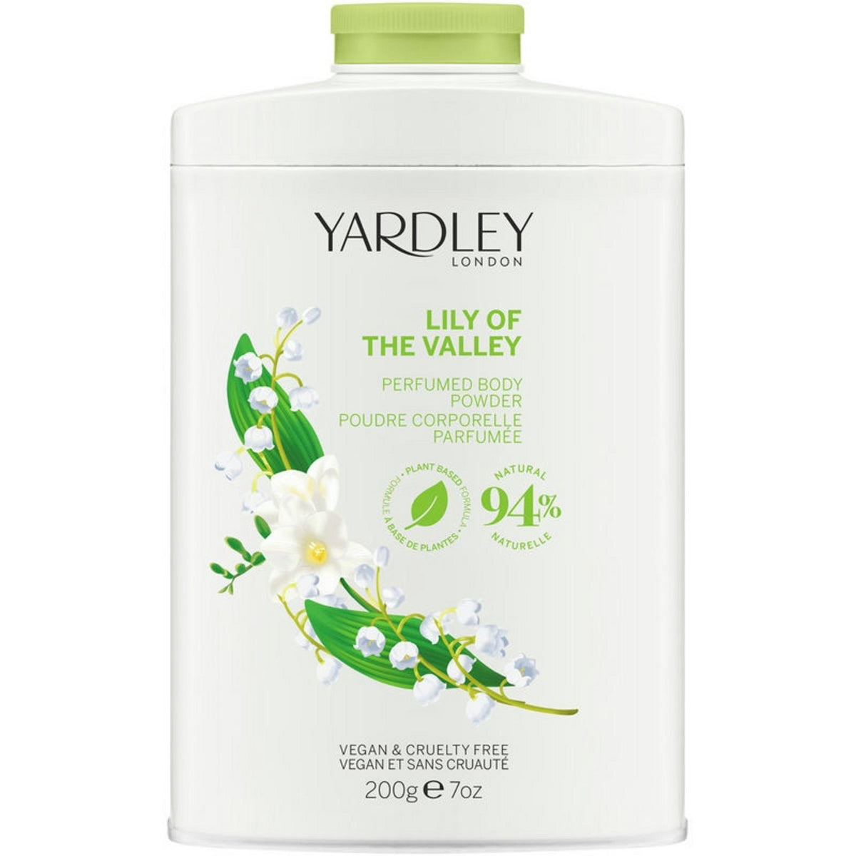 Yardley, Lily Of The Valley, Körperpuder, Lilie, 200 g