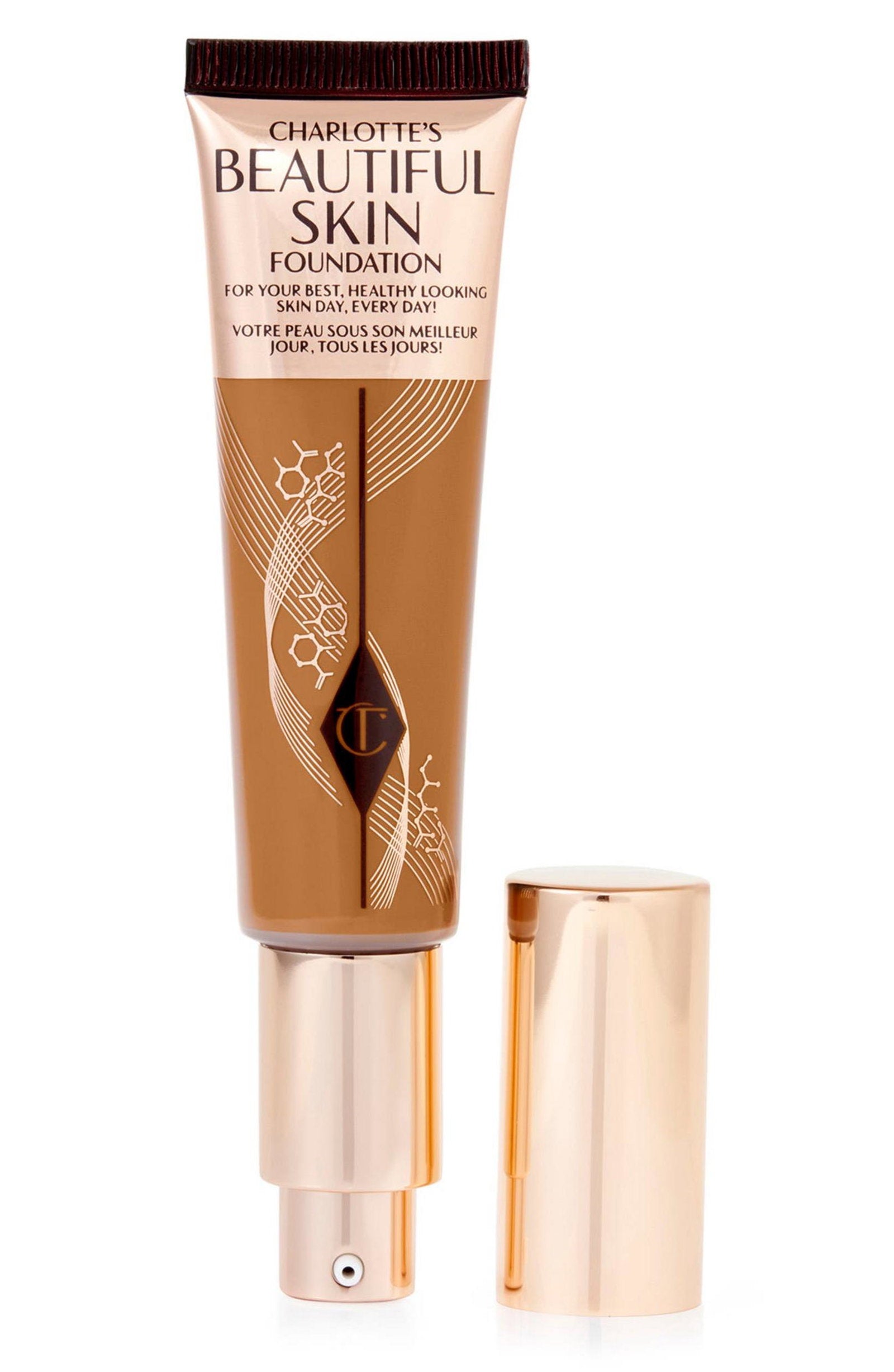 Charlotte Tilbury Charlotte Tilbury, Beautiful Skin Science + Colour, Strahlender Abschluss, Flüssige Grundierung, 13, Warm C