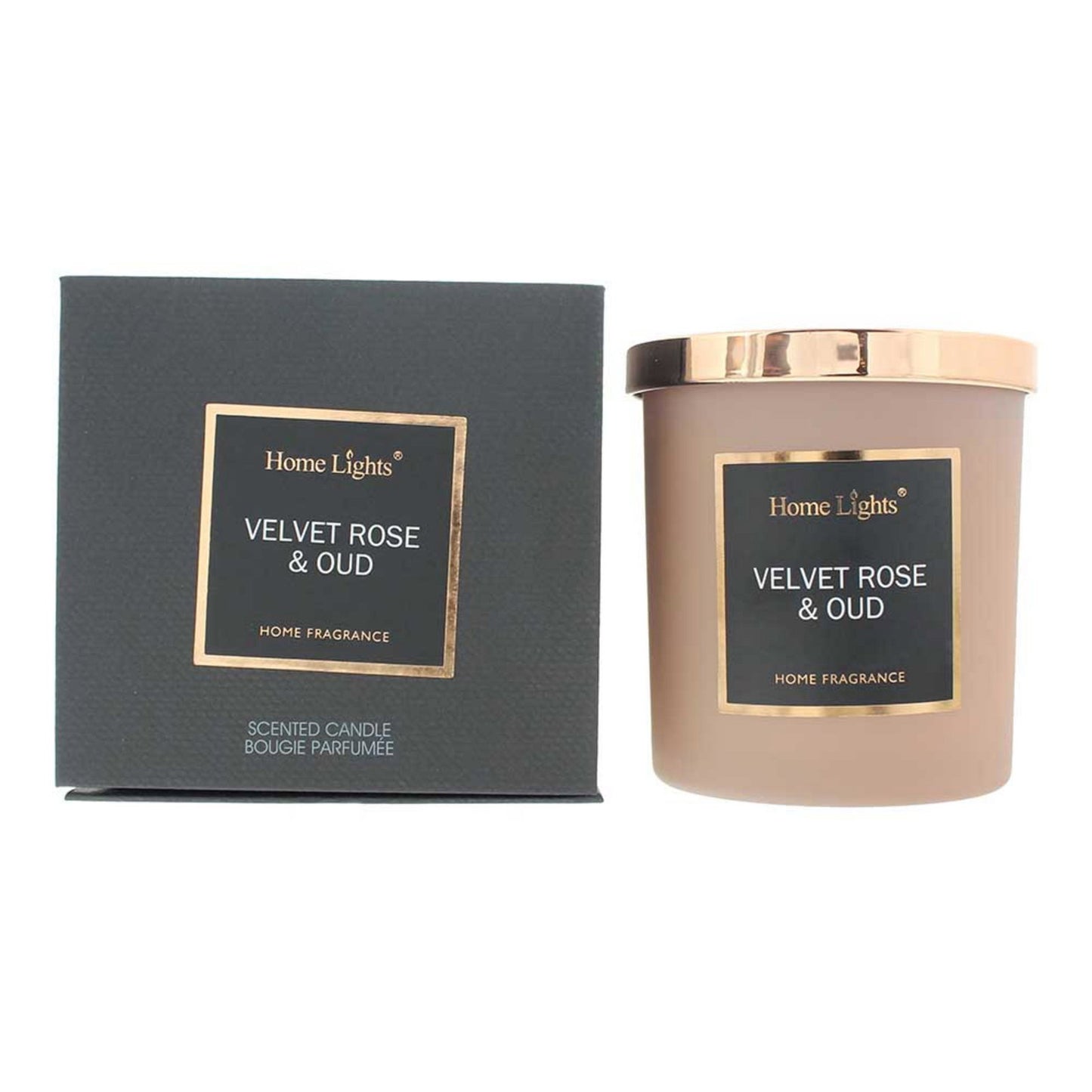 Home Lights Home Lights, Velvet Rose & Oud, Duftkerze, 215 g Regular
