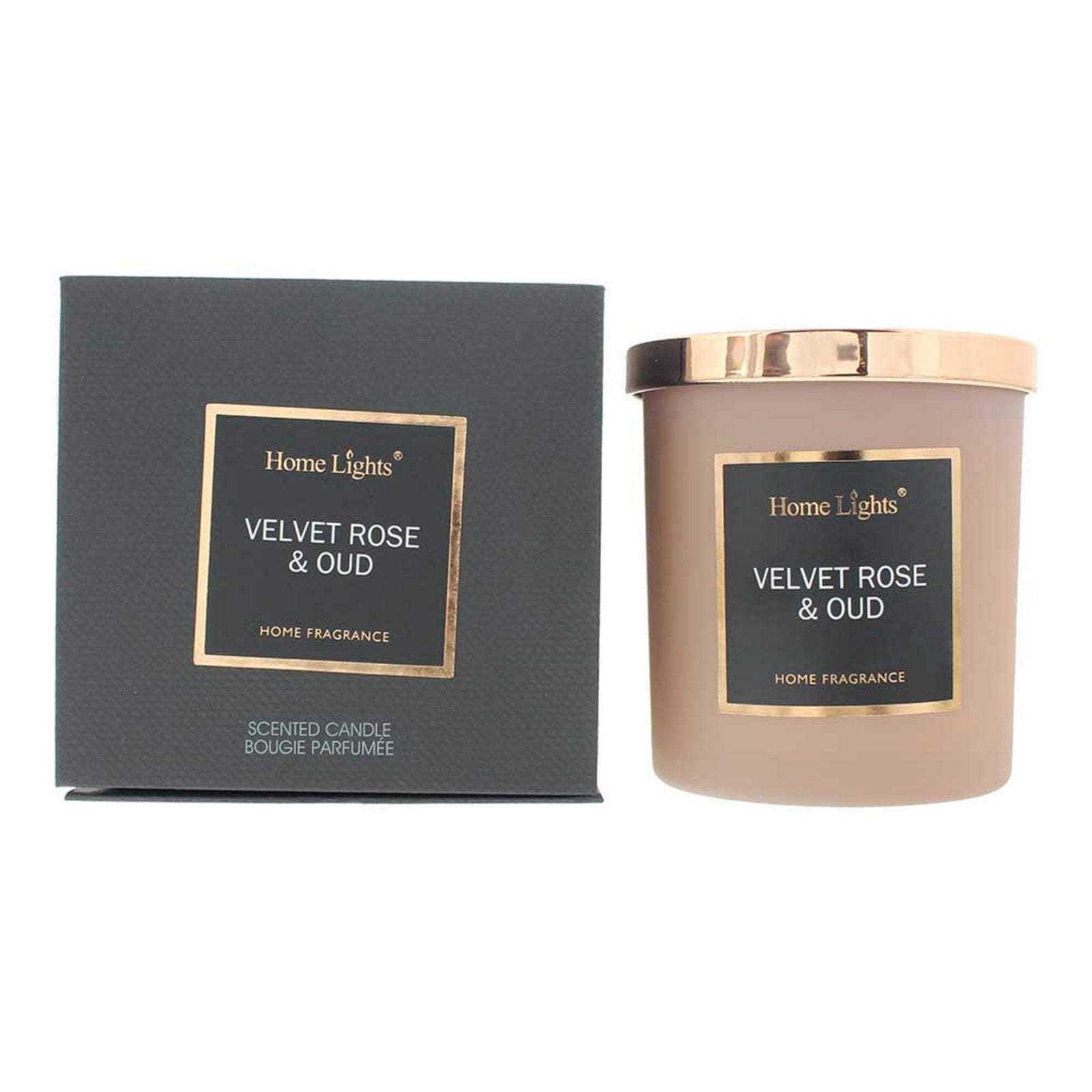Home Lights Home Lights, Velvet Rose & Oud, Duftkerze, 215 g Regular