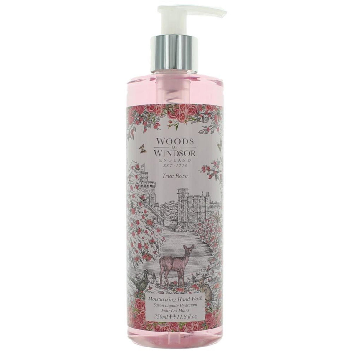 Woods Of Windsor True Rose feuchtigkeitsspendende Flüssigseife für die Hände 300 ml