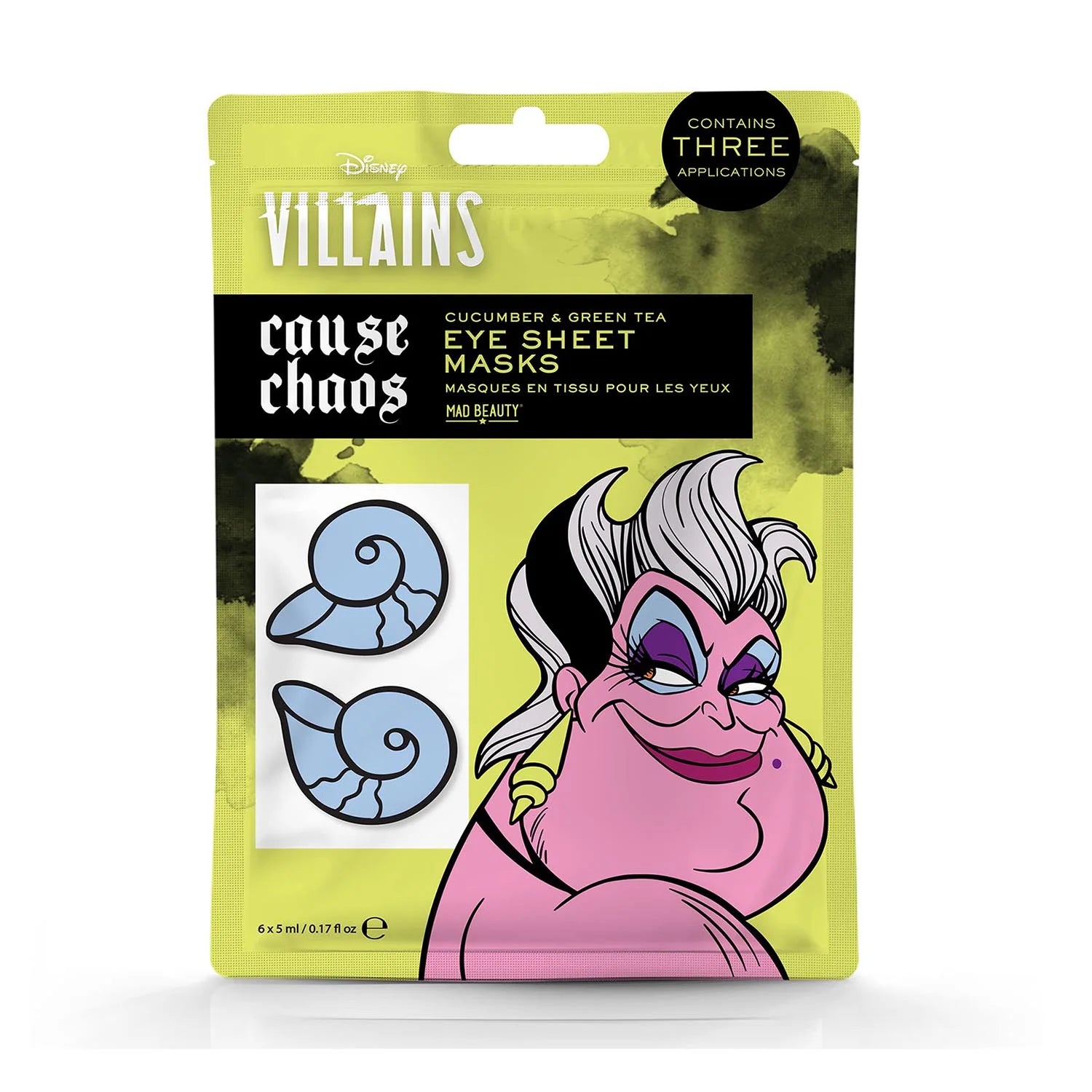 DISNEY DISNEY Ursula Gesichtsmaske für die Augen 1 Stück Kosmetik