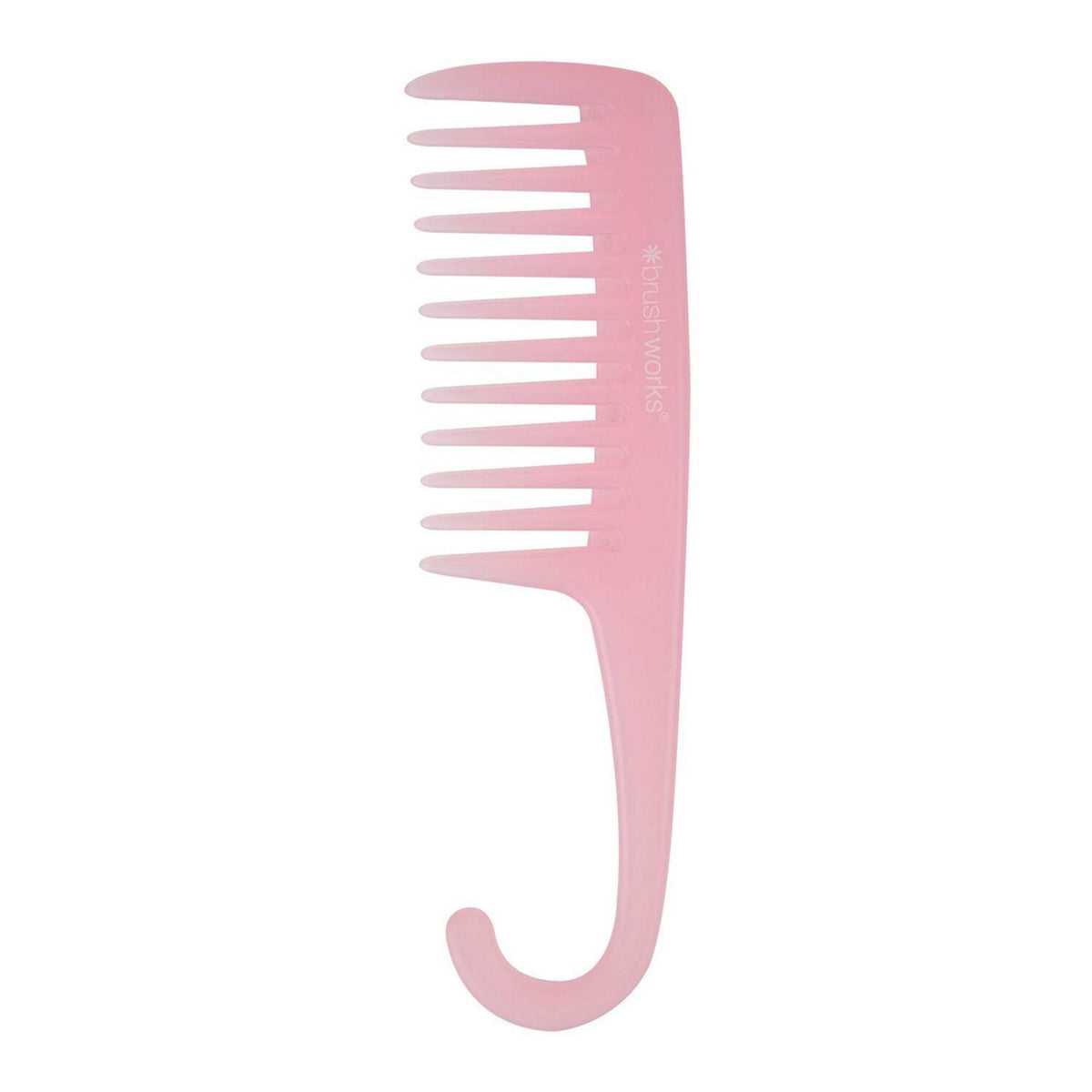 Brushworks, Brushworks, Wide-Tooth Comb, Hair Plastic Comb, Pink, Detangling
