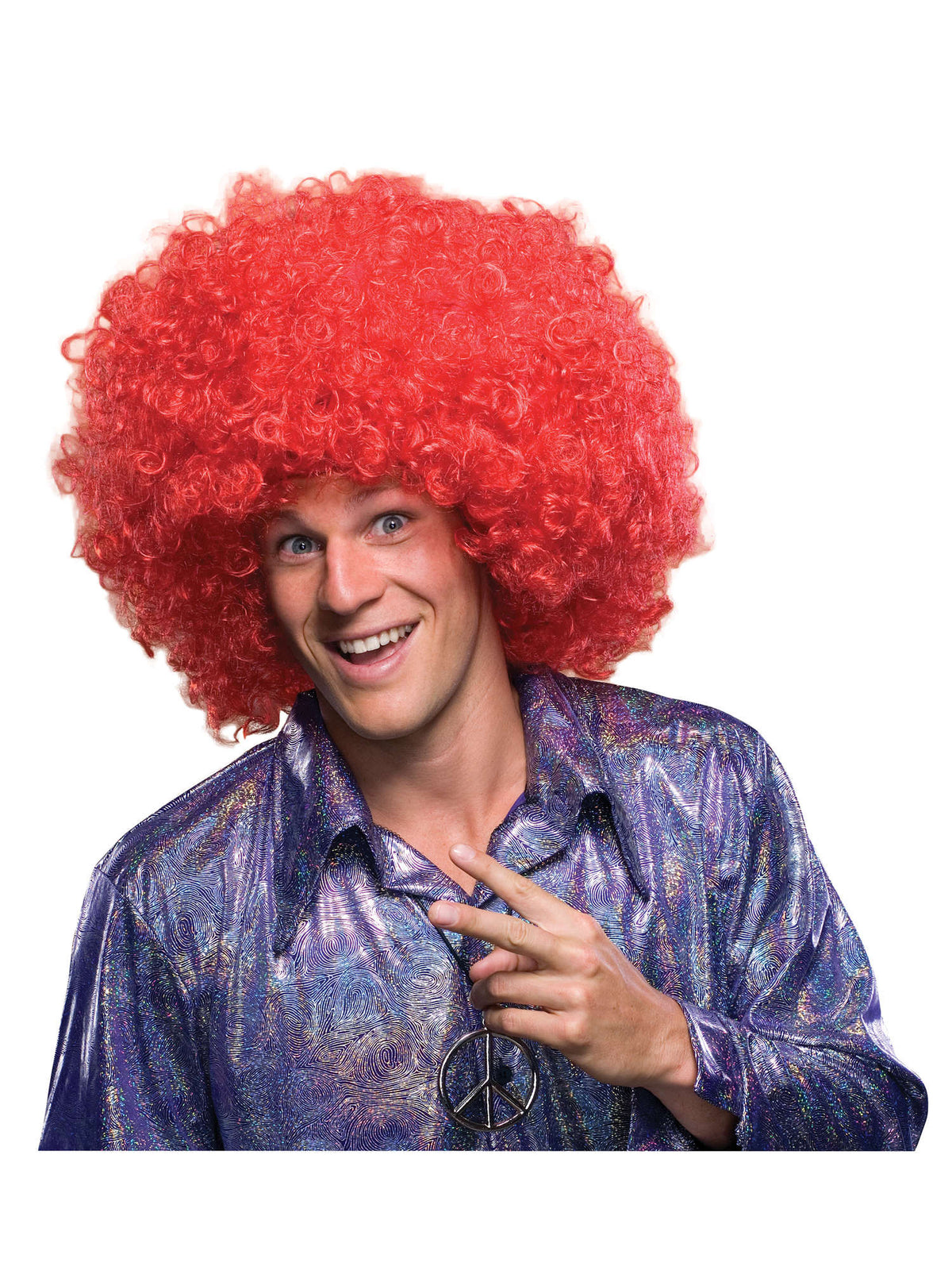 Rubies Red Oversize Afro/Clown Perücke