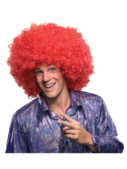 Rubies Red Oversize Afro/Clown Perücke