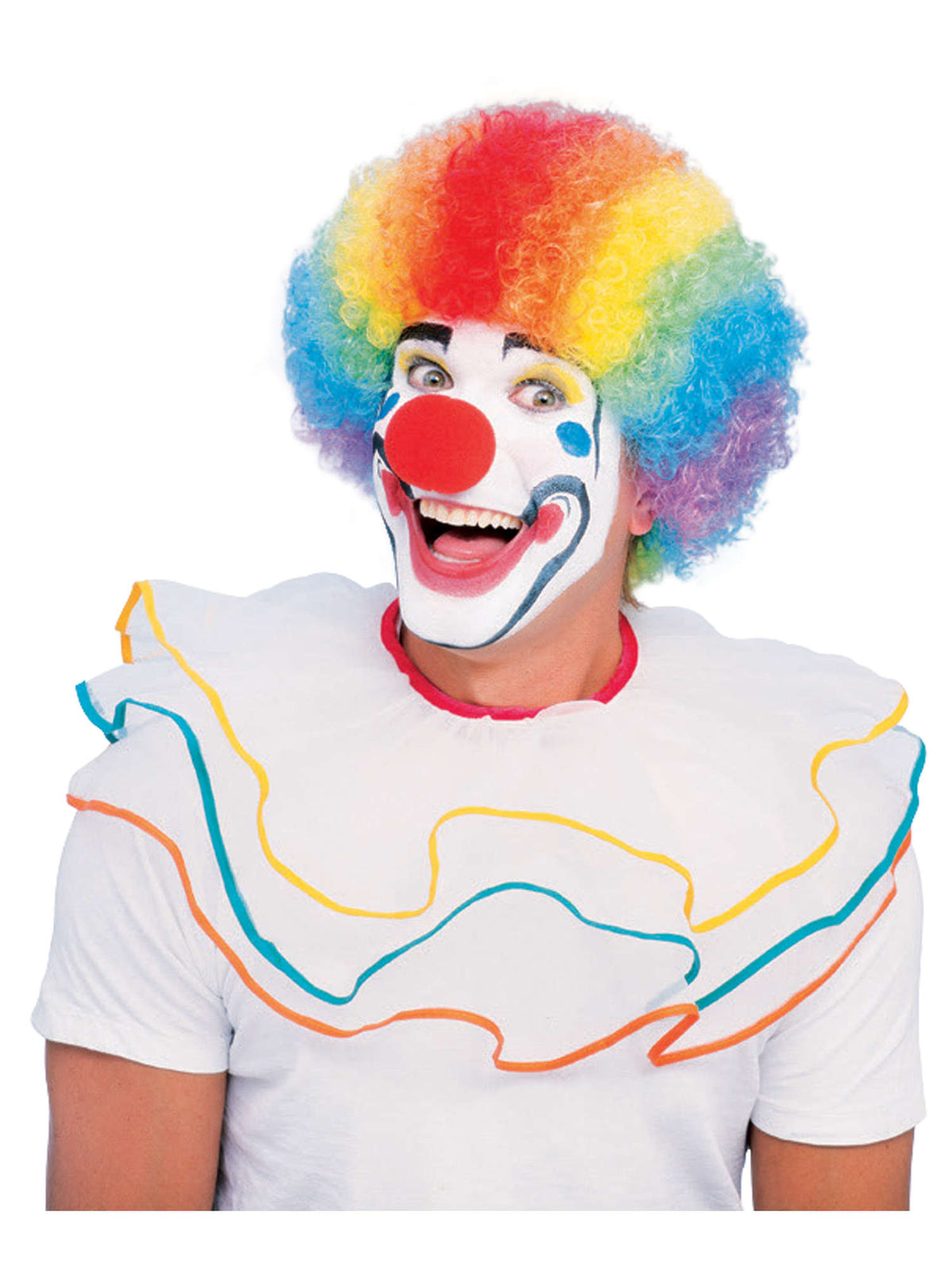 Rubies Clown Wig Multi Colour Afro Jokes