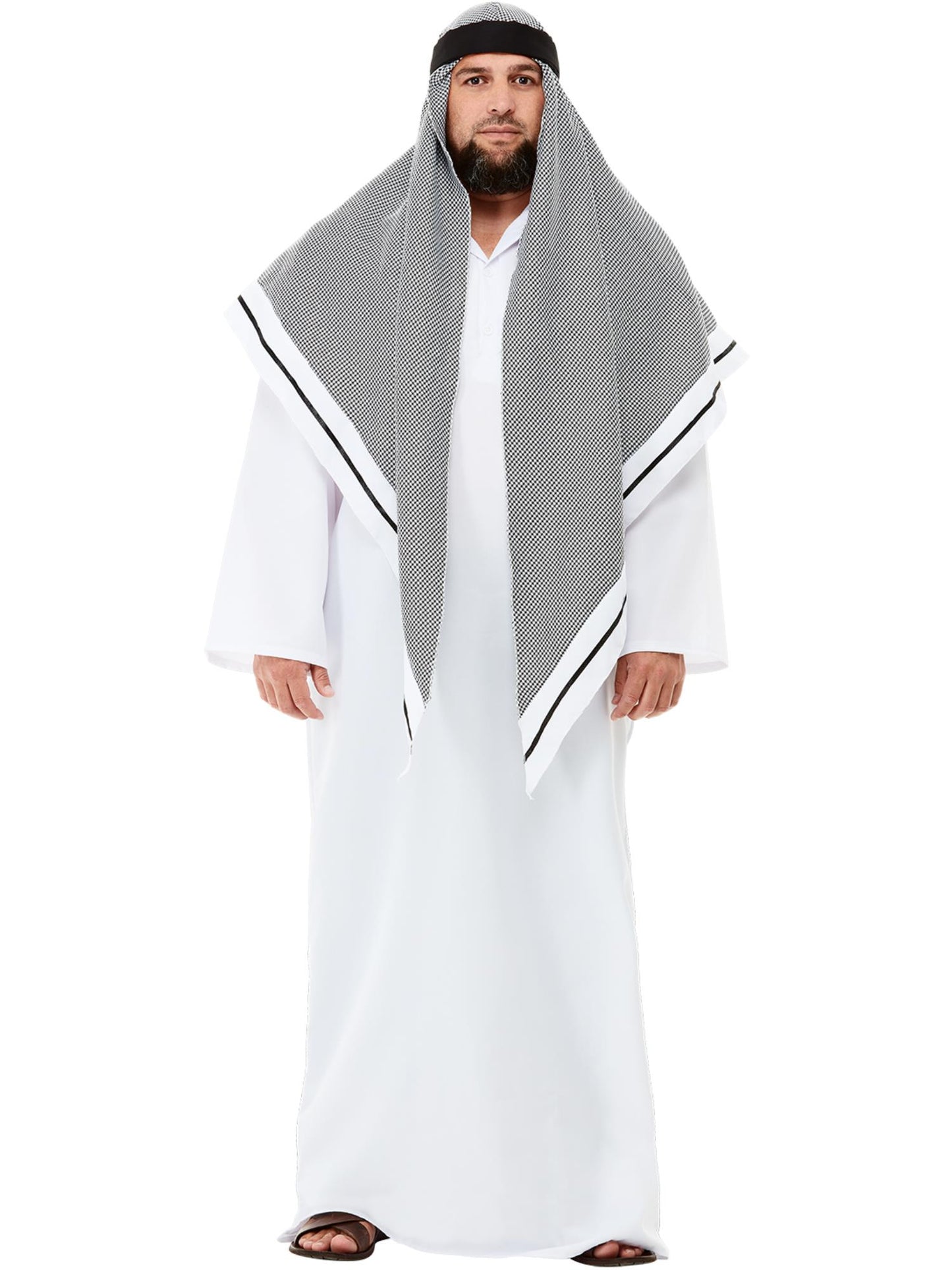 Smiffys ARABIAN Deluxe Fake Sheikh Costume, White CS für Herren