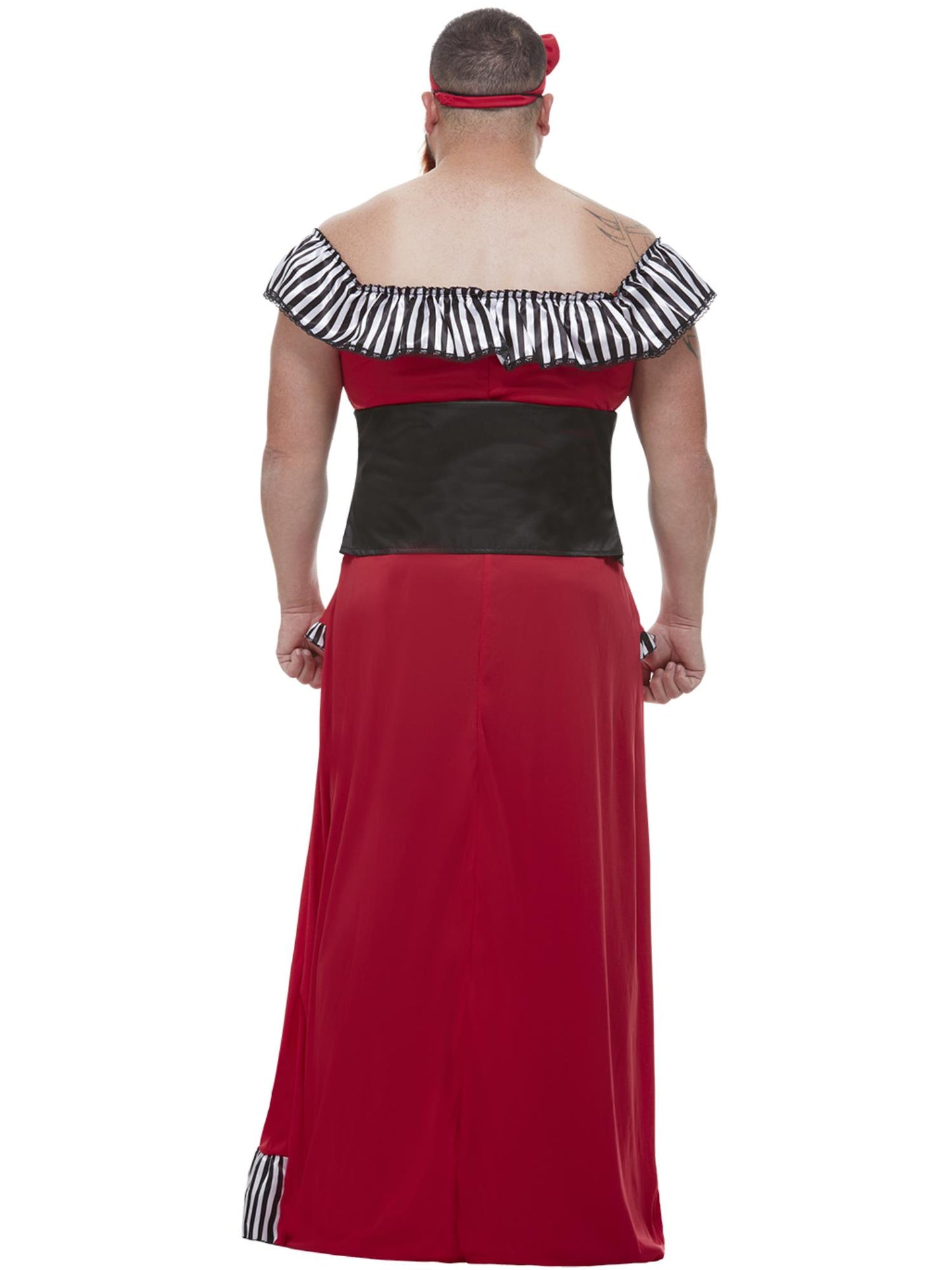 Smiffys JESTER Bearded Lady Kostüm Rot für Herren – Detailansicht