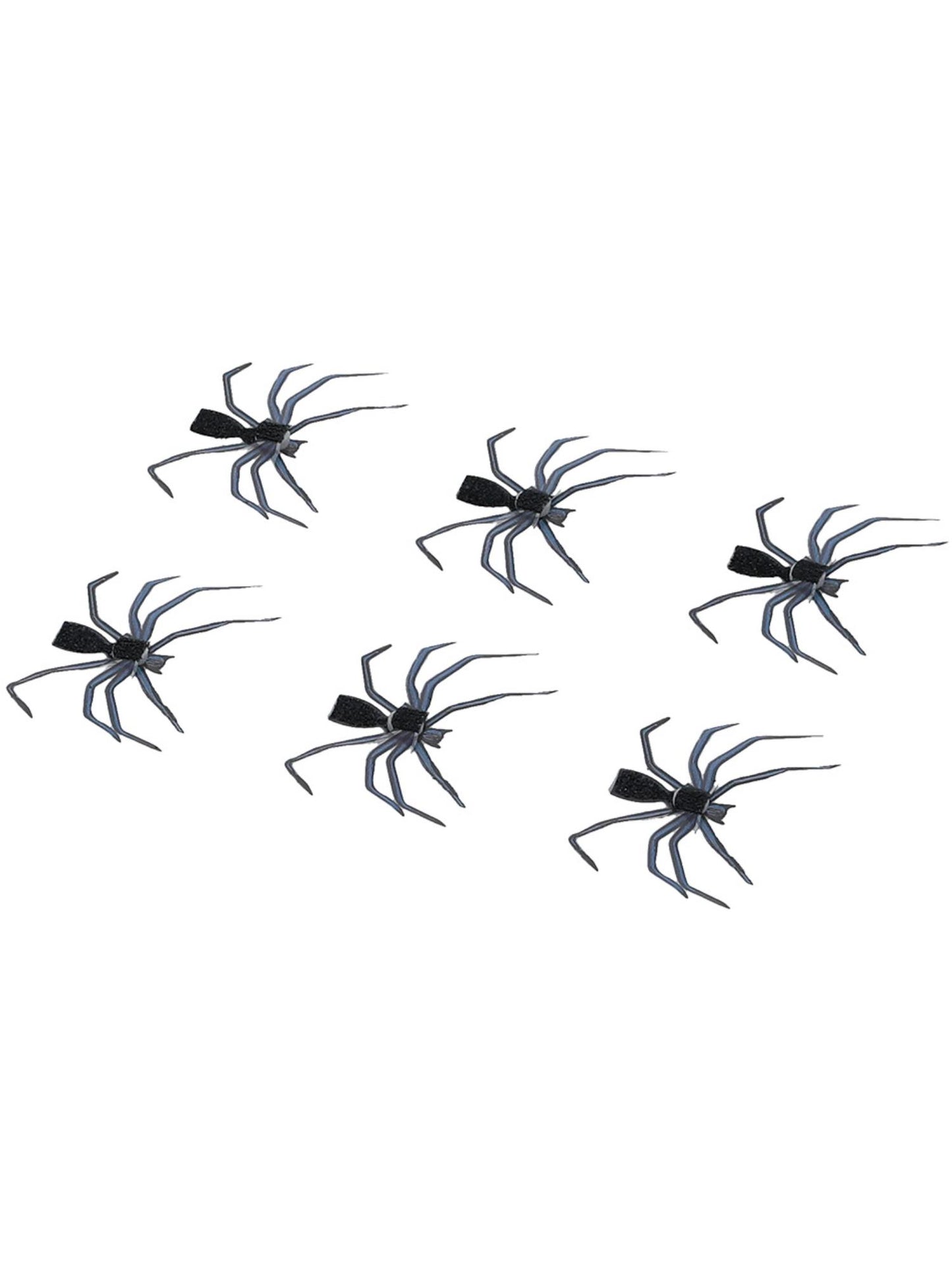 Smiffys 3D Spider Stickers schwarze Spinnensticker für Make-up-FX – Seitenansicht