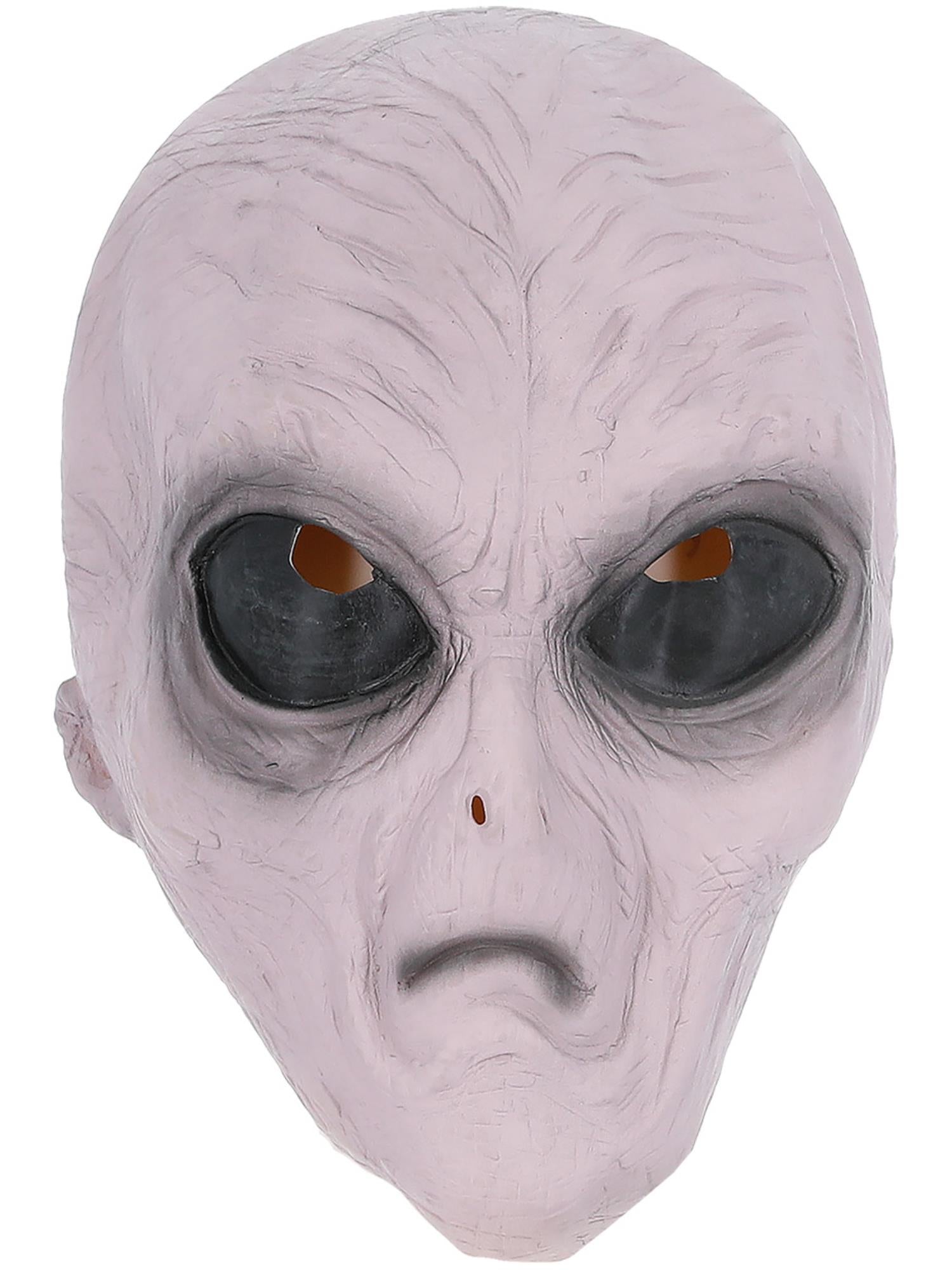 Smiffys Alien Latex-Maske Purple für Erwachsene – Detailansicht