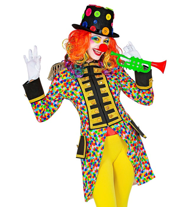 Damenkostüm Konfetti Paradefrack bunt für Fasnacht und Karneval