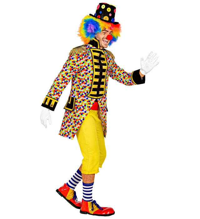 Herren Konfetti Paradefrack mit buntem Muster für Fasnacht und Karneval