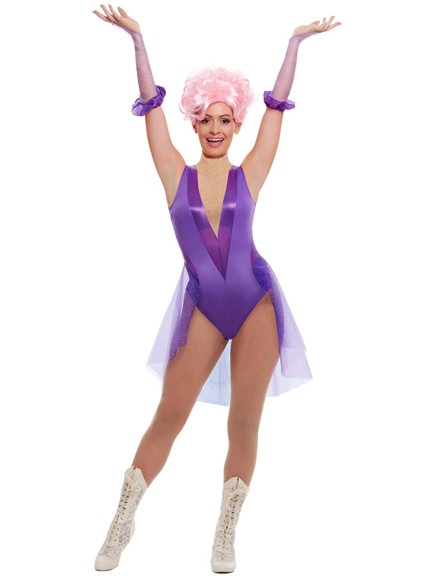 Smiffys Trapeze Artist Costume, Purple CS für Damen