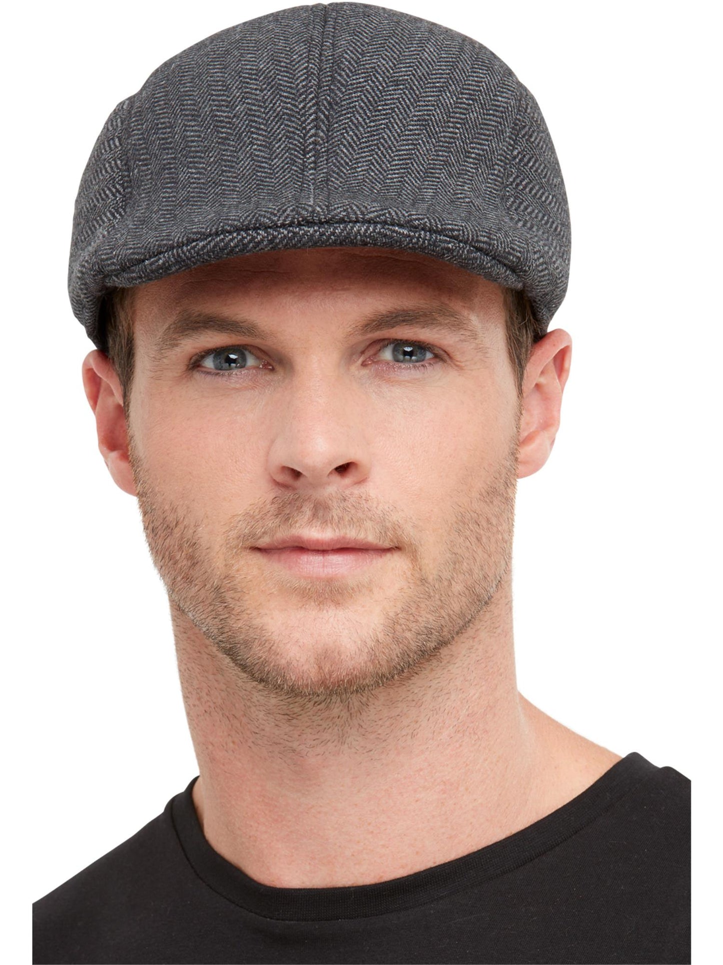 Smiffys 20s Gangster Flat Cap grau für Herren