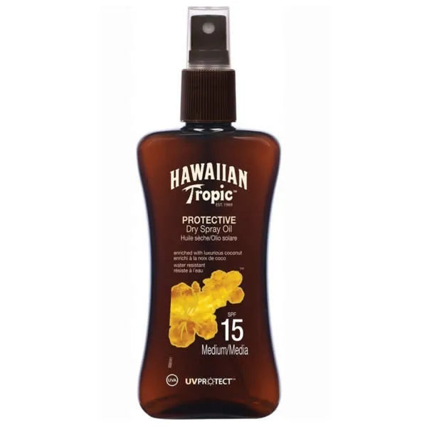 HAWAIIAN TROPIC HAWAIIAN TROPIC Protective Dry Spray Oil Sonnenschutz LSF 15 Medium 200 ml Kosmetik
