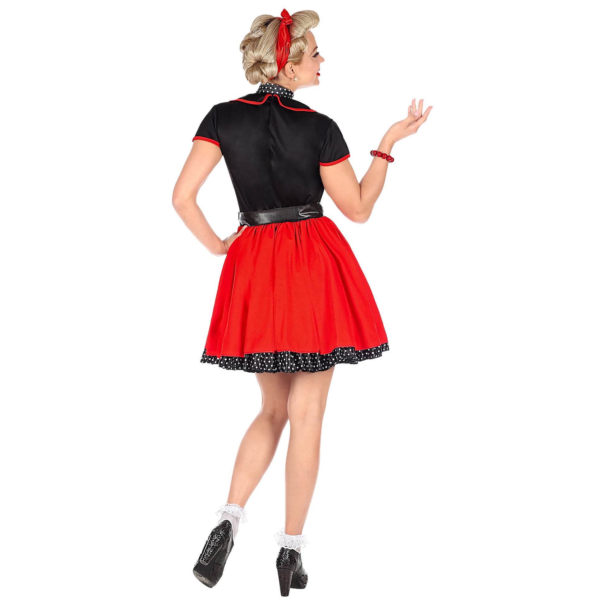 "50er JAHRE GIRL" (Kleid mit Petticoat, Gürtel, Halstuch) – Ansicht 4