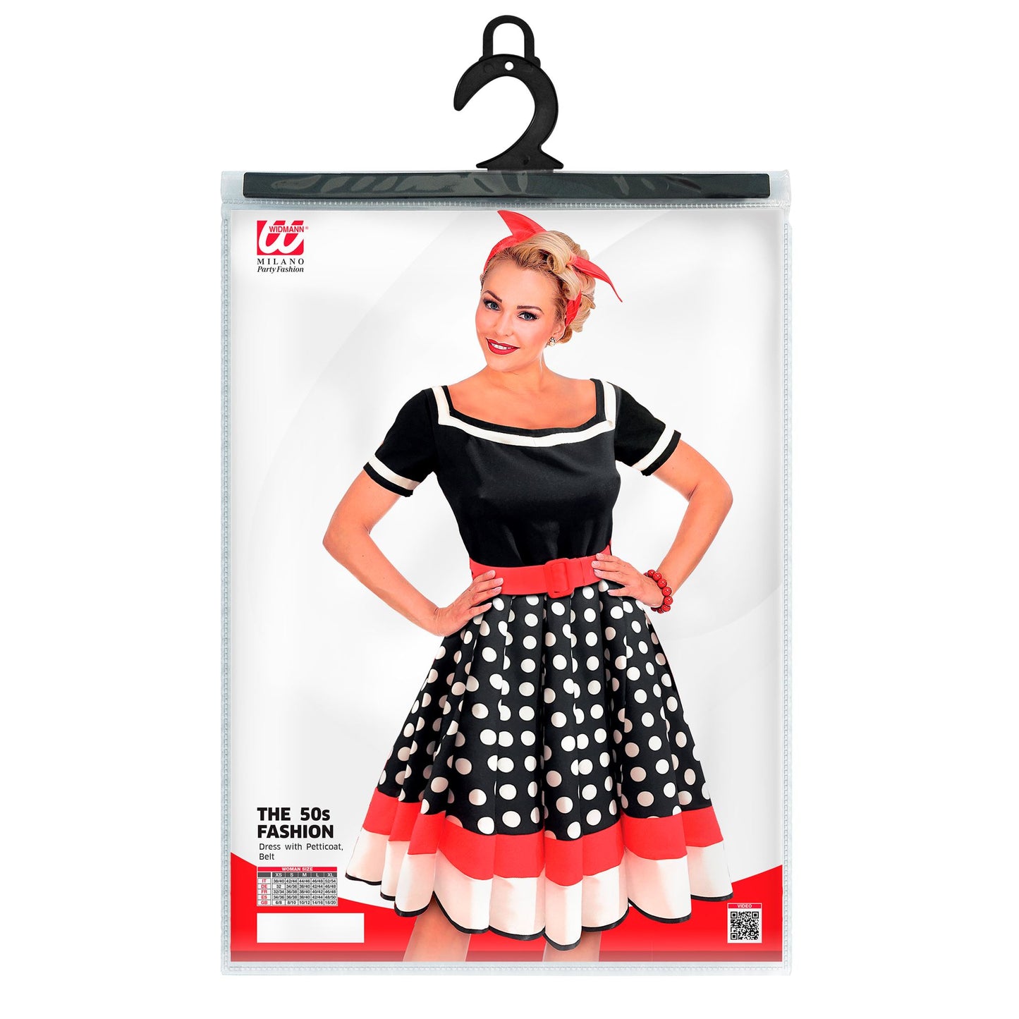 "50er JAHRE MODE" (Kleid mit Petticoat, Gürtel) – Ansicht 5