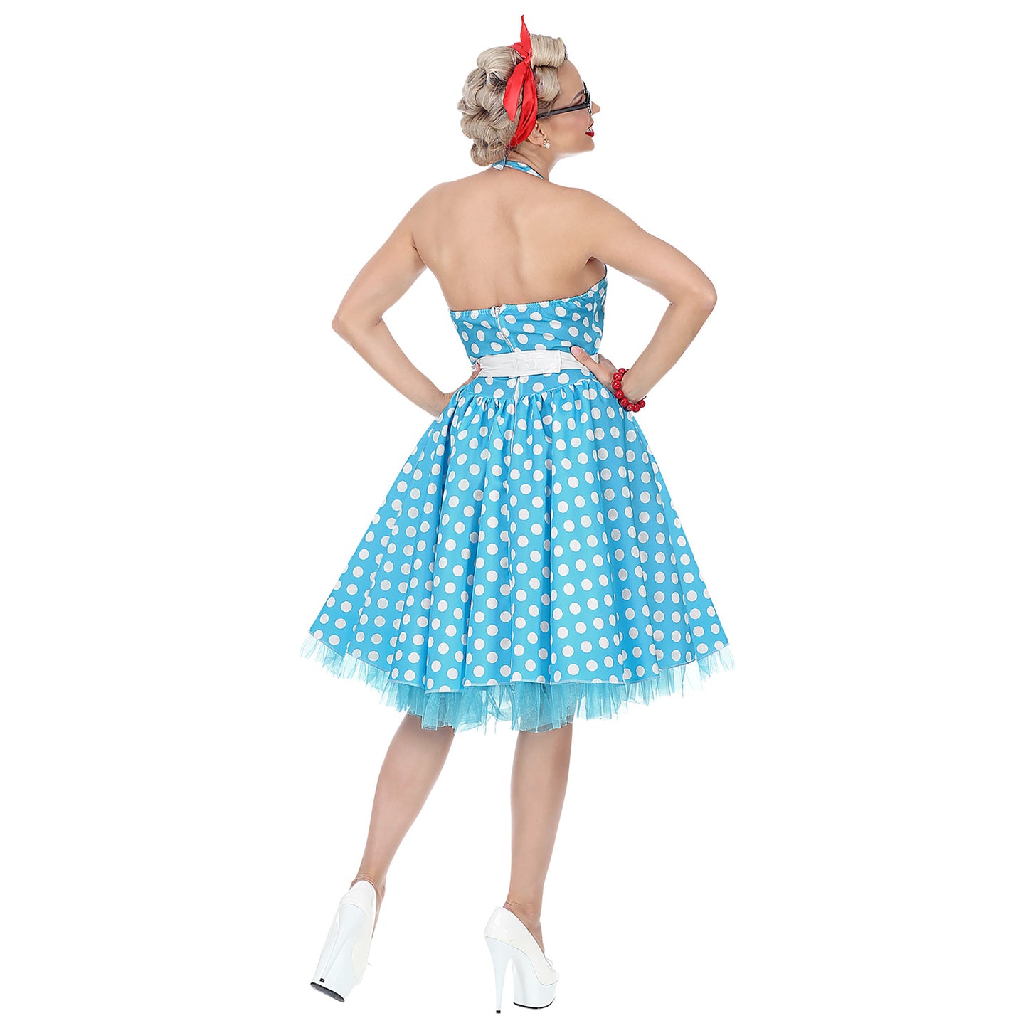 "50er JAHRE MODE" (Kleid mit Petticoat, Gürtel) – Ansicht 3